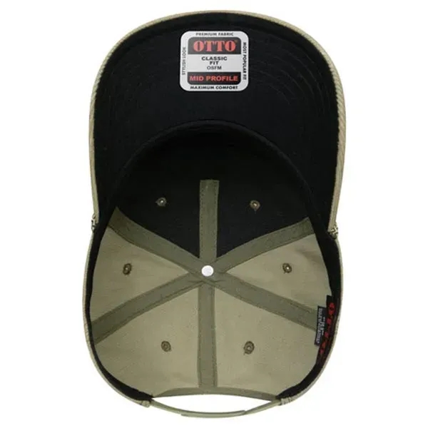 5 Panel Mid Profile Corduroy Baseball Cap - 5 Panel Mid Profile Corduroy Baseball Cap - Image 3 of 6