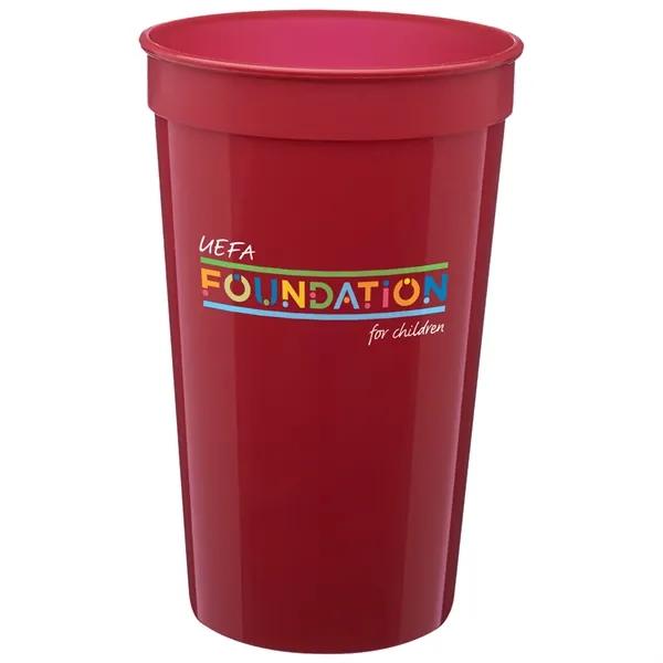22 oz. Large Plastic Stadium Cup w/ Custom Imprint - 22 oz. Large Plastic Stadium Cup w/ Custom Imprint - Image 1 of 18