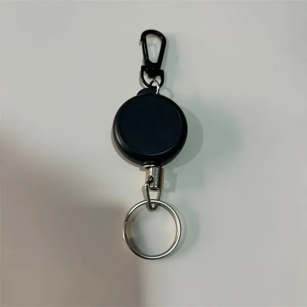 Retractable Keychain with Carabiner Clip - Retractable Keychain with Carabiner Clip - Image 2 of 4