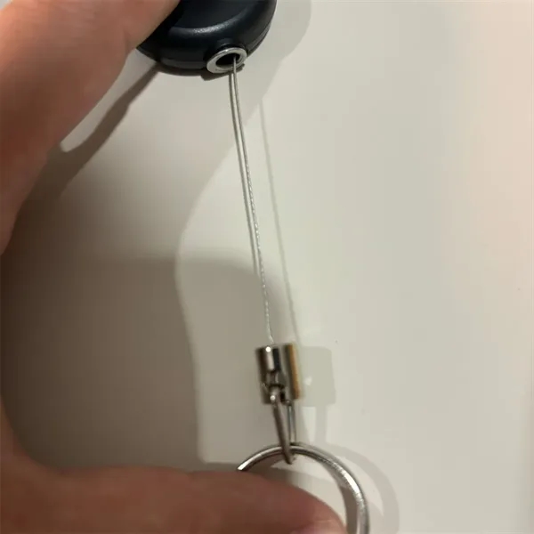 Retractable Keychain with Carabiner Clip - Retractable Keychain with Carabiner Clip - Image 4 of 4