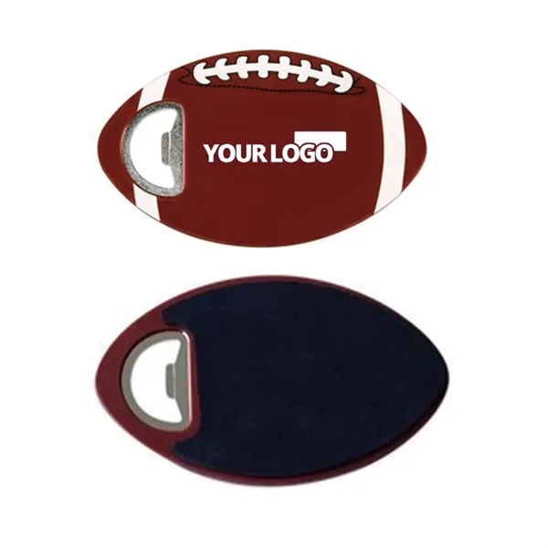 Plastic Anti-scalding EVA Football Coaster Bottle Opener
