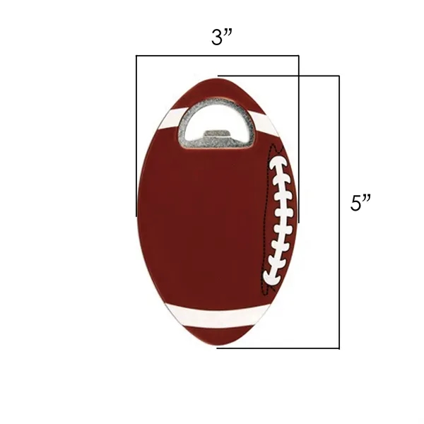 Custom Plastic Anti-scalding EVA Football Coaster Bottle Opener