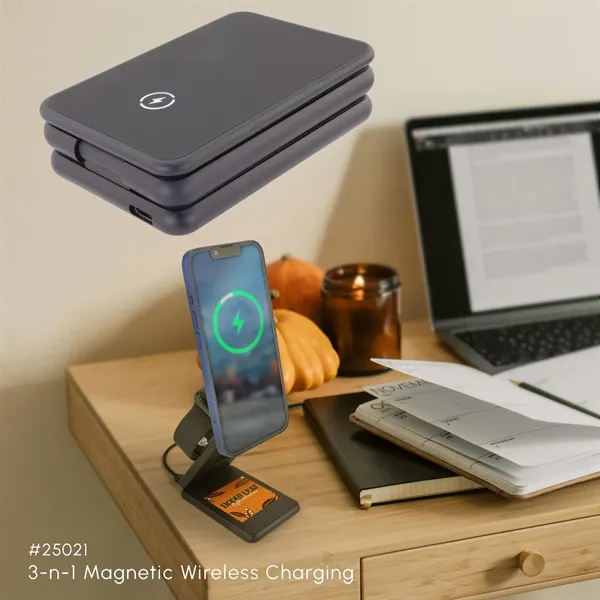 3-n-1 Magnetic Wireless Charging - 3-n-1 Magnetic Wireless Charging - Image 0 of 7