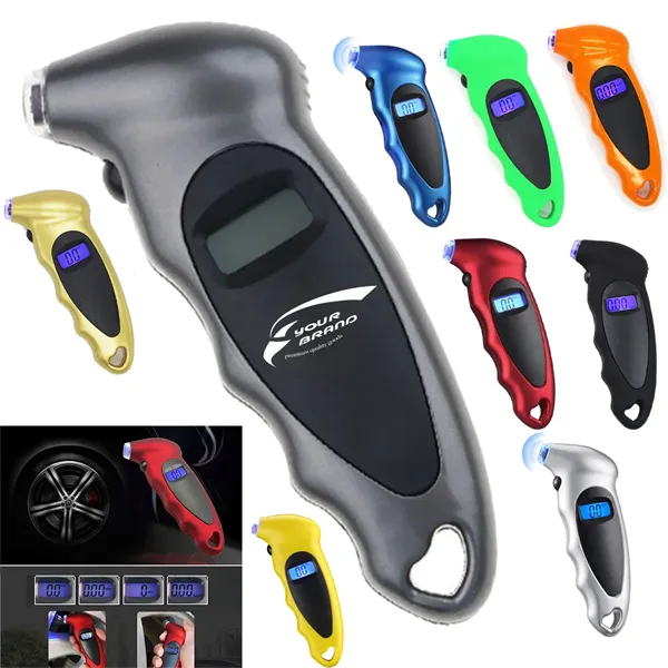 Digital Tire Pressure Gauge With Backlight LCD - Digital Tire Pressure Gauge With Backlight LCD - Image 0 of 3