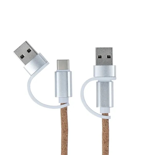 Ashford 10W RPET & Cork Wireless Charging Pad - Ashford 10W RPET & Cork Wireless Charging Pad - Image 4 of 17