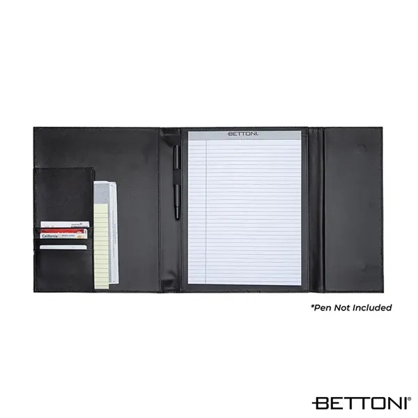 Bettoni® Atrani Bonded Leather Letter Size Padfolio - Bettoni® Atrani Bonded Leather Letter Size Padfolio - Image 4 of 11