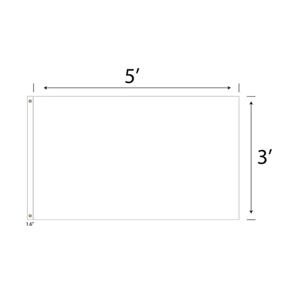 DisplaySplash 3'x5' Flag - Single Sided - DisplaySplash 3'x5' Flag - Single Sided - Image 1 of 2