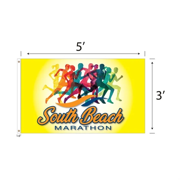 DisplaySplash 3'x5' Flag - Single Sided - DisplaySplash 3'x5' Flag - Single Sided - Image 2 of 2