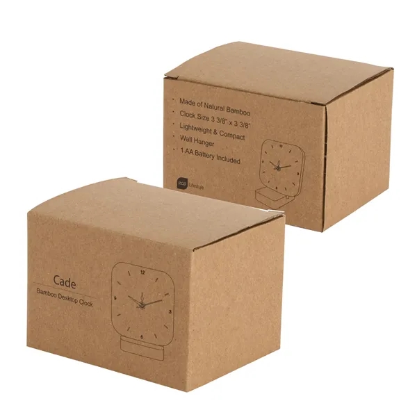 Cade Bamboo Desk Clock - Cade Bamboo Desk Clock - Image 15 of 15