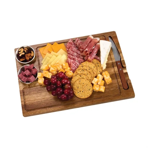 Arthur 4-Piece Acacia Wood Steak Board - Arthur 4-Piece Acacia Wood Steak Board - Image 11 of 13