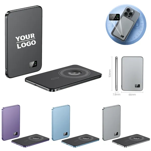 3-1 Ultra Slim Magsafe Power Bank 5000 mAh - 3-1 Ultra Slim Magsafe Power Bank 5000 mAh - Image 0 of 10