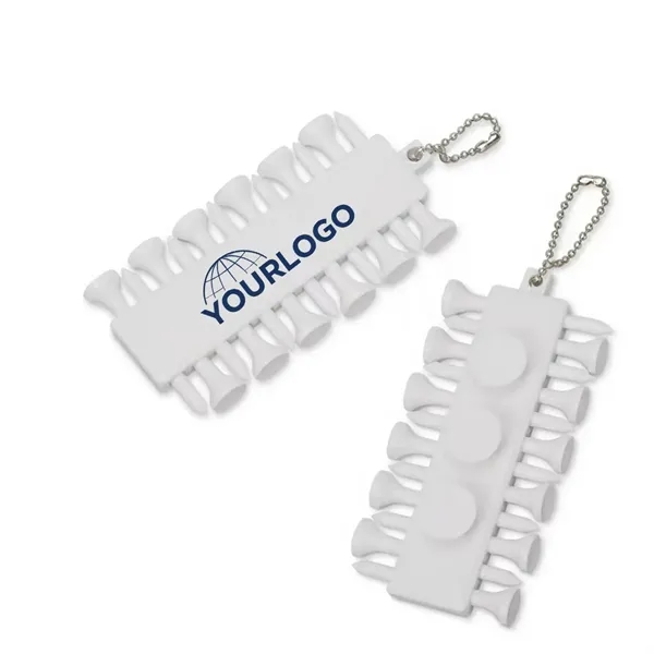 Golf Tee Set Keychain - Golf Tee Set Keychain - Image 0 of 4