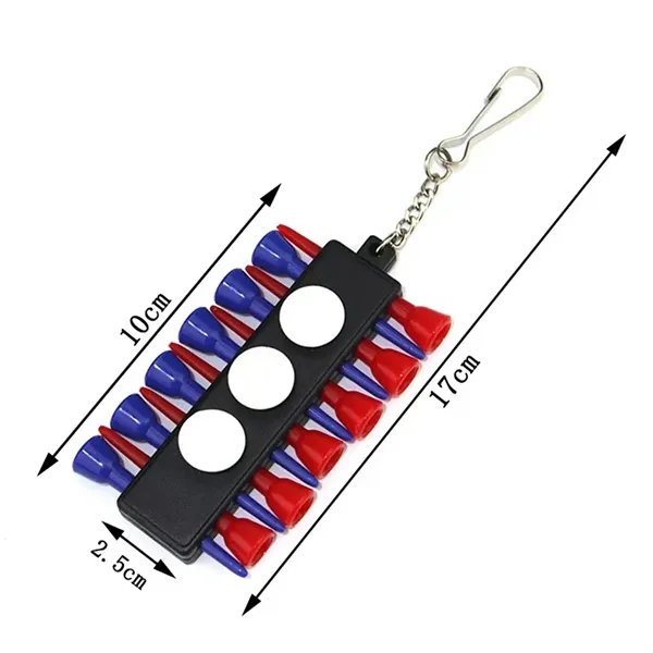 Golf Tee Set Keychain - Golf Tee Set Keychain - Image 1 of 4