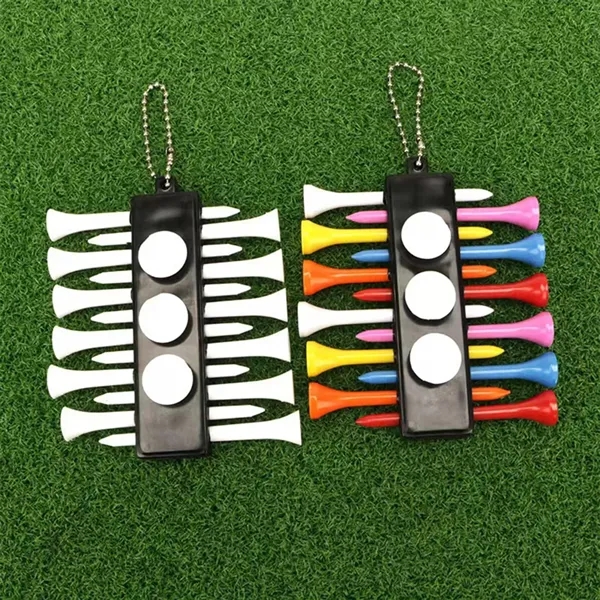 Golf Tee Set Keychain - Golf Tee Set Keychain - Image 2 of 4