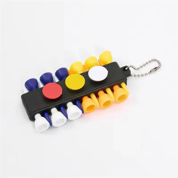 Golf Tee Set Keychain - Golf Tee Set Keychain - Image 4 of 4