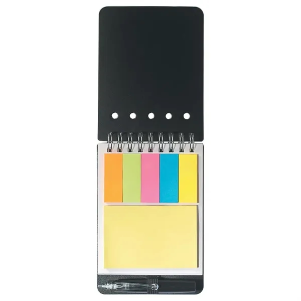 Spiral Jotter With Sticky Notes, Flags & Pen - Spiral Jotter With Sticky Notes, Flags & Pen - Image 7 of 8