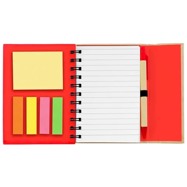 Small Spiral Notebook With Sticky Notes And Flags - Small Spiral Notebook With Sticky Notes And Flags - Image 1 of 5