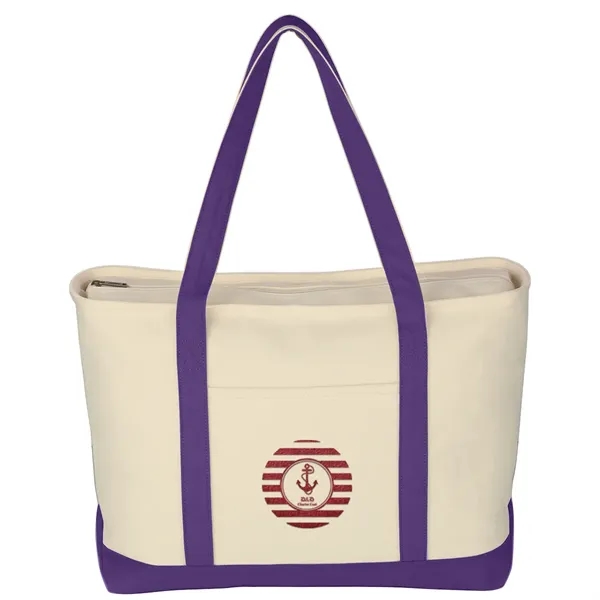 Large Starboard Cotton Canvas Tote Bag - Large Starboard Cotton Canvas Tote Bag - Image 30 of 52