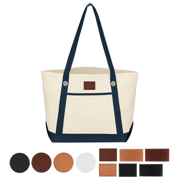 Medium Cotton Canvas Sailing Tote Bag - Medium Cotton Canvas Sailing Tote Bag - Image 30 of 37