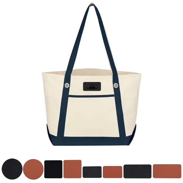 Medium Cotton Canvas Sailing Tote Bag - Medium Cotton Canvas Sailing Tote Bag - Image 35 of 37