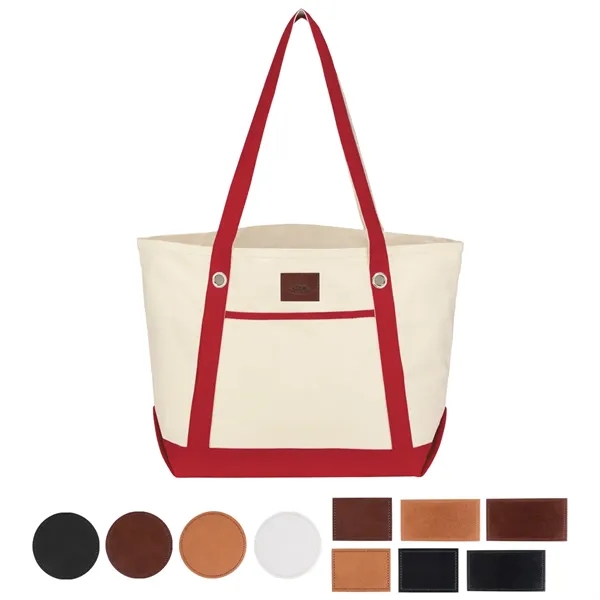Medium Cotton Canvas Sailing Tote Bag - Medium Cotton Canvas Sailing Tote Bag - Image 37 of 37