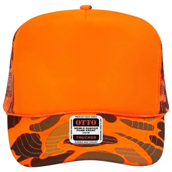 5 Panel High Crown Mesh Back Trucker Hat - 5 Panel High Crown Mesh Back Trucker Hat - Image 32 of 102