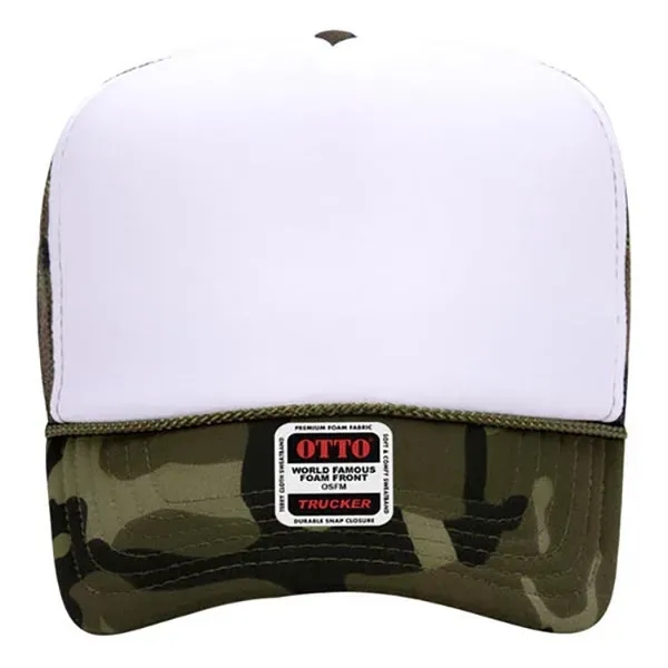 5 Panel High Crown Mesh Back Trucker Hat - 5 Panel High Crown Mesh Back Trucker Hat - Image 34 of 102