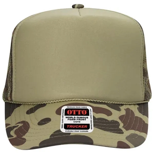 5 Panel High Crown Mesh Back Trucker Hat - 5 Panel High Crown Mesh Back Trucker Hat - Image 35 of 102
