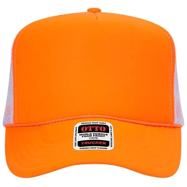 5 Panel High Crown Mesh Back Trucker Hat - 5 Panel High Crown Mesh Back Trucker Hat - Image 70 of 102