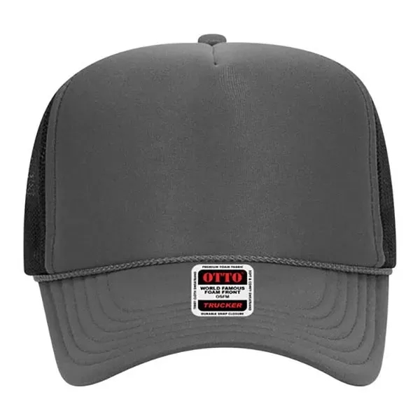 5 Panel High Crown Mesh Back Trucker Hat - 5 Panel High Crown Mesh Back Trucker Hat - Image 83 of 102