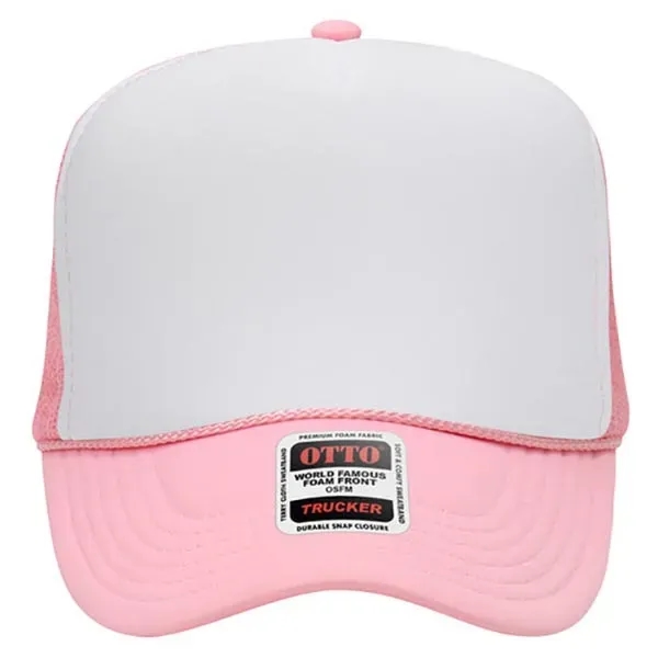 5 Panel High Crown Mesh Back Trucker Hat - 5 Panel High Crown Mesh Back Trucker Hat - Image 91 of 102