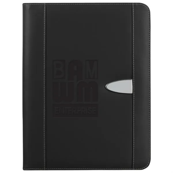 Eclipse Bonded Leather Zippered Portfolio With Calculator - Eclipse Bonded Leather Zippered Portfolio With Calculator - Image 2 of 5