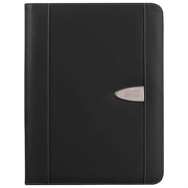 Eclipse Bonded Leather Zippered Portfolio With Calculator - Eclipse Bonded Leather Zippered Portfolio With Calculator - Image 4 of 5