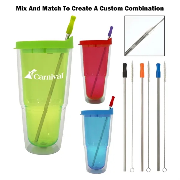 24 Oz. Biggie Tumbler With Lid - 24 Oz. Biggie Tumbler With Lid - Image 4 of 13