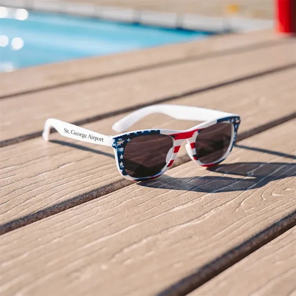 Patriotic Malibu Sunglasses - Patriotic Malibu Sunglasses - Image 7 of 7