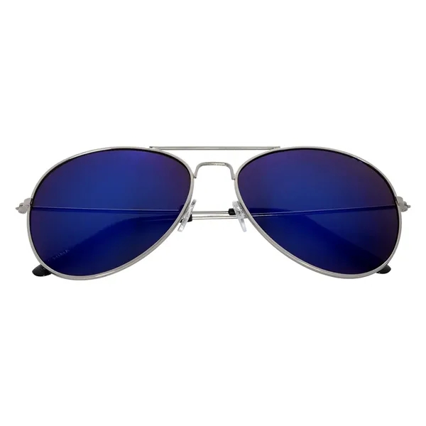 Color Mirrored Aviator Sunglasses - Color Mirrored Aviator Sunglasses - Image 3 of 20