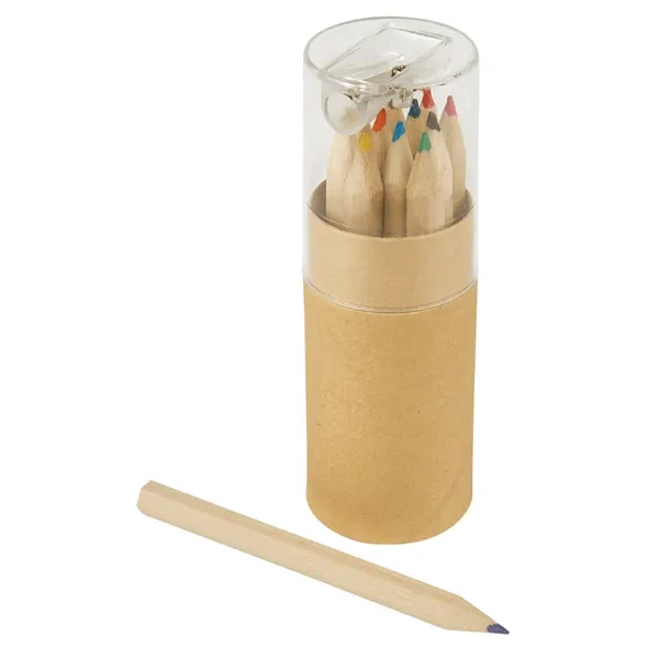 12-Piece Colored Pencil Set In Tube With Sharpener - 12-Piece Colored Pencil Set In Tube With Sharpener - Image 6 of 8