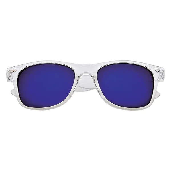 Custom Crystalline Mirrored Malibu Sunglasses