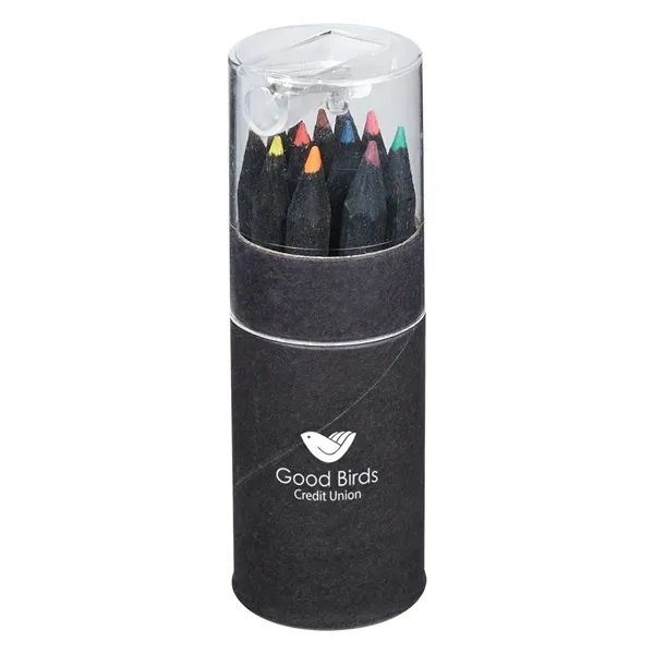 Blackwood 12-Piece Colored Pencil Set In Tube With Sharpener - Blackwood 12-Piece Colored Pencil Set In Tube With Sharpener - Image 1 of 4