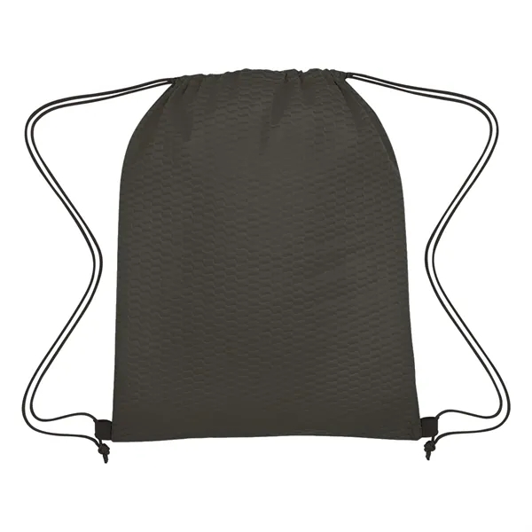 Wave Design Non-Woven Drawstring Bag - Wave Design Non-Woven Drawstring Bag - Image 10 of 12