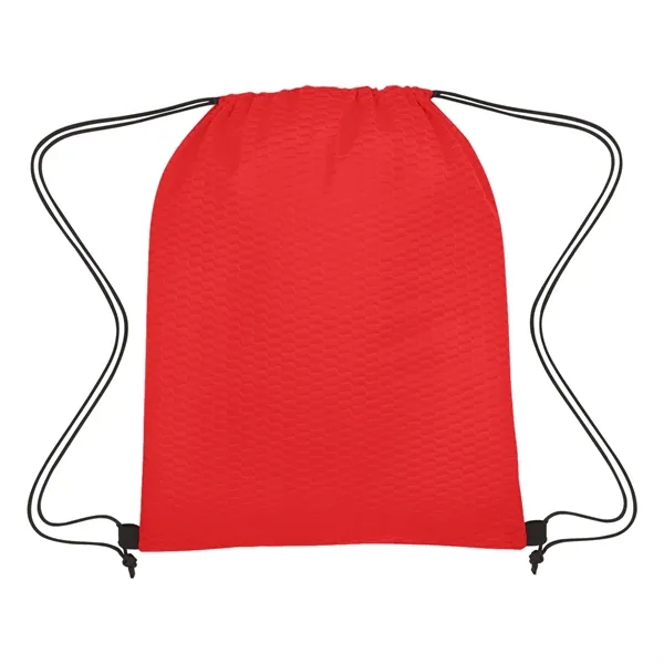 Wave Design Non-Woven Drawstring Bag - Wave Design Non-Woven Drawstring Bag - Image 11 of 12