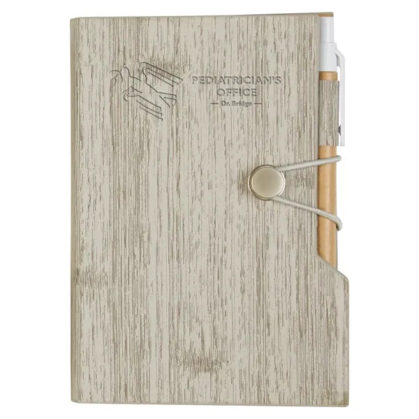 Woodgrain Look Notebook With Sticky Notes And Flags - Woodgrain Look Notebook With Sticky Notes And Flags - Image 10 of 15