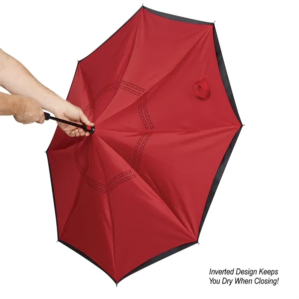 48" Arc Two-Tone Inversion Umbrella - 48" Arc Two-Tone Inversion Umbrella - Image 10 of 11