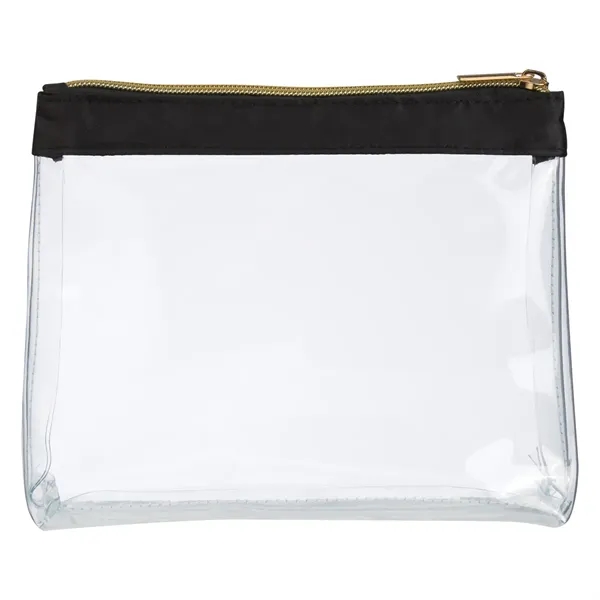 Sadie Satin Clear Cosmetic Bag - Sadie Satin Clear Cosmetic Bag - Image 4 of 4