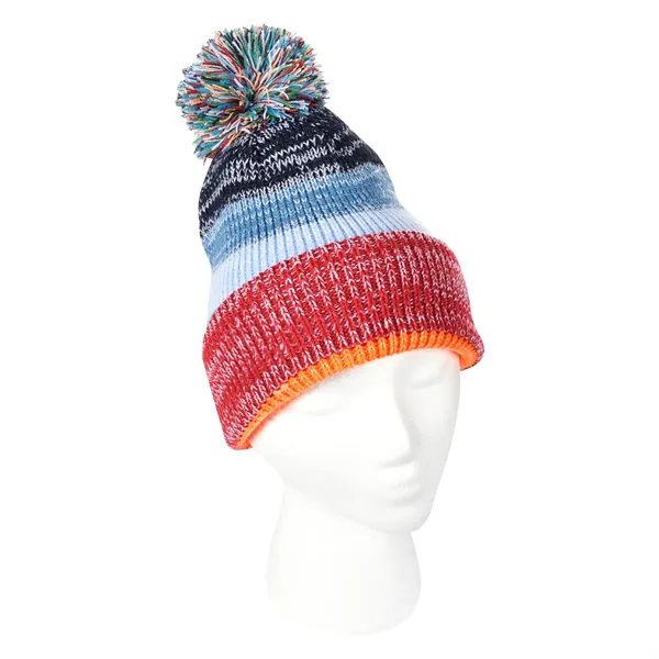 Aura Pom Beanie With Cuff - Aura Pom Beanie With Cuff - Image 3 of 4