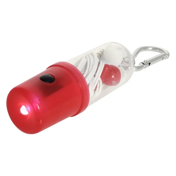 Earbuds With Flashlight Case - Earbuds With Flashlight Case - Image 3 of 4