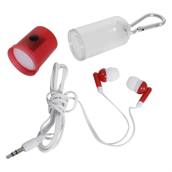 Earbuds With Flashlight Case - Earbuds With Flashlight Case - Image 4 of 4