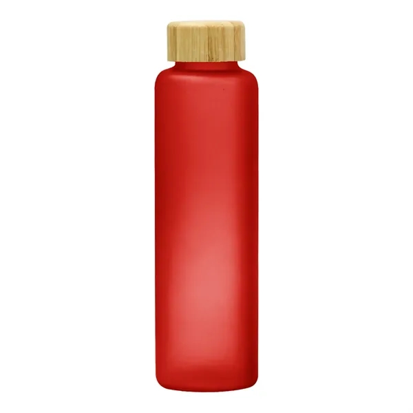 20 Oz. Belle Glass Bottle With Bamboo Lid - 20 Oz. Belle Glass Bottle With Bamboo Lid - Image 3 of 4