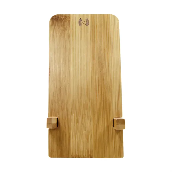 Bamboo Wireless Charger Phone Stand - Bamboo Wireless Charger Phone Stand - Image 3 of 3