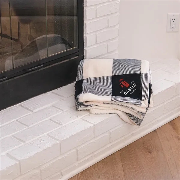 Buffalo Plaid Sherpa Blanket - Buffalo Plaid Sherpa Blanket - Image 5 of 5